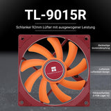 1 x RAW Customer Returns Thermalright TL-9015B CPU Silent Fan 4 Pin PWM PC 15mm Slimline Cooling Fan, 2700RPM Speed, 90mm CPU Fan Black  - RRP €7.33