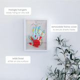 1 x RAW Customer Returns Pearhead Clear Family Handprint Frame, Family Print Keepsake, Multicolor DIY Art - RRP €32.54