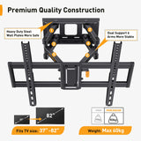 1 x RAW Customer Returns Perlegear TV wall mount for screens from 37 - 75 inches, LED, LCD, plasma and curved, TV mount, tilt and swivel, VESA 200 x 100 - 600 x 400 cm, max. load capacity 60 kg - RRP €34.26