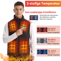 1 x RAW Customer Returns Seenew Heated Vest for Men Women with 15000mAh Battery Pack, Super Warm Heating Clothing Lightweight Electric Heating Vest, Fleece insisde vest L  - RRP €110.92