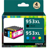 1 x RAW Customer Returns APRONE 953XL Multipack Ink Cartridges Compatible with HP 953 XL 953XL Multipack for HP Officejet Pro 8710 8740 8720 8718 8715 7730 7720 7740 8728 8719 - RRP €27.99