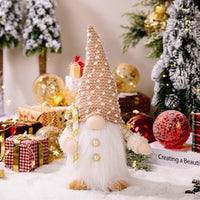 1 x RAW Customer Returns ACAREY Christmas decoration 2 pieces Christmas gnomes with light, decoration H32 55cm plush figures Christmas gnomes with LED Christmas autumn harvest illuminated - RRP €24.19