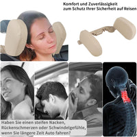 1 x RAW Customer Returns HENZIN headrest car children s neck support car with telescopic rod 360 adjustable breathable leather neck pillow children s car neck support neck pillow car pillow black - RRP €23.18