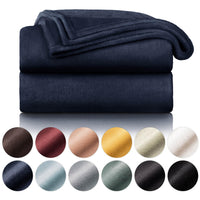 1 x RAW Customer Returns Blumtal fleece blanket 270x230 cm - Oeko-TEX certified cuddly blanket - living blanket 270x230 cm - soft blanket couch as living cuddly blanket - fluffy blanket - cuddly blanket sofa - blanket fleece dark blue - RRP €30.23