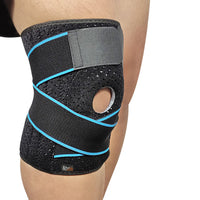 1 x Brand New Abnii knee brace for women and men, knee brace with four spring stabilizers and patella gel pads, orthopedic knee brace meniscus strength training, for outdoor sports, knee pain, swollen, arthritis - RRP €11.88