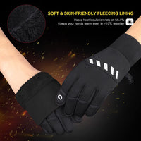 17 x Brand New LERWAY Winter Gloves Men Women Thickened Warm Gloves Touchscreen Waterproof Cycling Gloves MTB Non-Slip Reflective Sports Gloves for Cycling, Running Black-L  - RRP €171.19