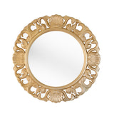 1 x RAW Customer Returns YCHMIR circular mirror round wall mirror vintage wall mirror 47.8 cm gold - RRP €35.28