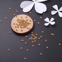 1 x RAW Customer Returns Craftdady 300pcs Tibetan Gold Color Alloy Spacer Beads, Flower Shaped Beads for Jewelry Making, 5x1.5mm, 1mm Hole - RRP €9.02