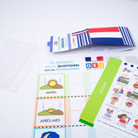 1 x RAW Customer Returns Organizer for children Structured daily planner with 140 vocabulary cards pictograms for autism ADHD - Effective daily routines with visual aids for children with ASD French  - RRP €18.95