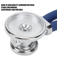 1 x RAW Customer Returns Stethoscope, Professional Dual Head Acoustica Stethoscope, Cardiac Monitoring Stethoscope with Storage Bag for Professional and Home Use, Dark Blue Tube - RRP €23.22