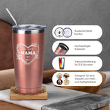 1 x RAW Customer Returns Hzdyopk Mother s Day Gifts, Gifts for Mom Thermal Mug Stainless Steel with Saying 600ml Birthday Gift for Mom Personalized Mother Best Mom Mug in the World Double-Walled Coffee Mug - RRP €18.99