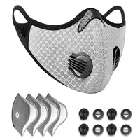 5 x RAW Customer Returns Ski Half Face Mask Wind Dust Cold-Proof Face Mask Anti Pollution Breathing Face Mask with Filter for Outdoor Sports Motorcycle Bicycle Cycling a  - RRP €59.0