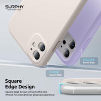 1 x RAW Customer Returns SURPHY Case Compatible with iPhone 11 Case Silicone, iPhone 11 Case 6.1 Inch, Flat Edge Silicone Mobile Phone Case for iPhone 11 6.1 Inch Silicone Slim Thin Protective Case Cover Stone  - RRP €16.14