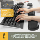 1 x RAW Customer Returns GIM wrist rest keyboard wrist rest GIM hand rest pad mouse pad with hand rest ergonomic mouse pad with gel cushion mouse arm rest desk wrist rest ergonomic gel - RRP €11.99