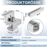 1 x RAW Customer Returns Solar module bracket 30mm 35mm solar panel PV accessories for roof balcony power plant, 20cm mounting rail for mounting solar module, universal PV system set for solar modules roof - RRP €22.18