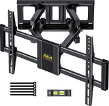 1 x RAW Customer Returns Alphamount Full Motion TV Wall Mount for 37 to 75 Inch Televisions, Tilting and Swiveling TV Mount with Double Arms, Maximum VESA 600x400 mm up to 45 kg, APLF6-E - RRP €29.23