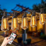 1 x RAW Customer Returns libtit 35.5 m outdoor fairy lights, dimmable with remote control, 50 2 ST38 fairy lights, outdoor 4 mode outdoor fairy lights, electricity, waterproof LED fairy lights, outdoor for patio, garden, balcony - RRP €60.49