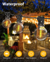 1 x RAW Customer Returns Woolmug fairy lights outdoor bulbs, 23M outdoor fairy lights G40 30 3 LED bulbs waterproof LED fairy lights garden retro fairy lights decor for indoor outdoor Christmas wedding party warm white - RRP €33.43