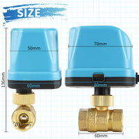 1 x RAW Customer Returns SWAWIS 2-way motor ball valve zone valve ball valve DN25 G1 inch AC 230V motor valve electric valve brass shut-off switch ball valve two-way valve for flow control - RRP €26.21