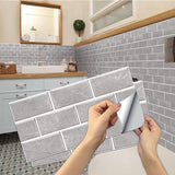 1 x RAW Customer Returns Kitchen Tile Stickers, Pack of 24 Mosaic Tile Stickers 15 x 30 cm Bathroom Self-Adhesive Tile Decoration Stickers Brick for Kitchen Dining Room Bathroom Tile Film Decoration - RRP €27.89