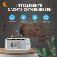 1 x RAW Customer Returns KAWA baby monitor, 2K QHD 5 inch baby monitor with camera, no WiFi, night vision, recording playback, two-way talk, temp sensor, 4000 mAh, 4X zoom, 180 flip, lullabies, 300m range S7  - RRP €100.84