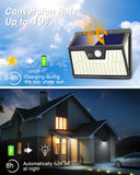 1 x RAW Customer Returns Peasur 6 pieces solar lamps for outdoors with motion detector, 178 LED spotlights with motion detector for outdoors, 3-sided 270 solar lights for outdoors, 3 modes, waterproof wall light for outdoors for garden, fence - RRP €33.42