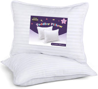 1 x RAW Customer Returns Utopia Bedding Toddler Pillow 40 x 60 cm, Set of 2 Children s Pillows, Breathable Polycotton Fabric, Children s Pillow for Sleeping, Pillow for Toddlers, For Children from 2 Years White  - RRP €20.32