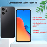 1 x RAW Customer Returns YHX-OU 6.79 Black Display For Xiaomi Redmi 12 23053RN02A, 23053RN02Y, 23053RN02I, 23053RN02L LCD Display Touchscreen Replacement Screen Glass Assembly with Tools 1 Piece Screen Protector - RRP €32.02