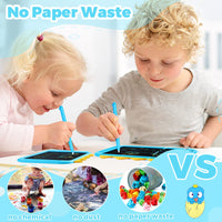 2 x RAW Customer Returns NOBES Gift Games for Children 2 3 4 5 6 7 8 Years Old, LCD Graphic Writing Tablet 10 Inch Educational Toys, Magnetic Whiteboard for Girls Christmas Blue  - RRP €34.24