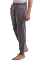 1 x RAW Customer Returns CASH-MERE.CH 100 cashmere men s leisure trousers, jogging trousers and sports trousers, ideal leisure and training trousers grey, L  - RRP €160.33