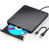 1 x RAW Customer Returns aelrsoch External Blu-ray Drive DVD BD Player Read Write Portable Blu-ray Drive USB 3.0 and Type-C DVD Recorder 4k Ultra High Definition Blu-ray Recorder for Win 7 8 10 11 PC Notebook PCs - RRP €60.49