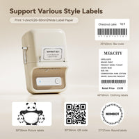 1 x RAW Customer Returns NIIMBOT B21 Label Printer with 1 Roll of Starter Tape, Bluetooth Self-Adhesive Labeling Machine, Labeling Machine Print Size 20-50mm Compatible with iOS and Android for Home, Office Beige  - RRP €59.48