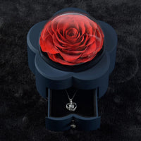 20 x Brand New Gift for Women, Preserved Real Rose with Necklace in Plum Blossom Shape Gift Box, Eternal Real Flower Valentine s Day Mother s Day New Year Christmas Birthday Gift for Mom, Her from Daughter, Son - RRP €408.0