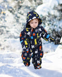 1 x RAW Customer Returns Lobmouse Baby Snowsuits Winter Romper Bodysuit with Hood Infant Jumpsuit Girl Boys Footies with Gloves Thick Newborn Onesies Long Sleeve for 18-24 Months - RRP €52.99