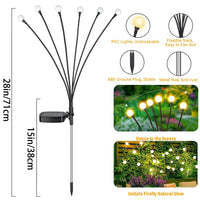 1 x RAW Customer Returns 4 pieces 24 LED waterproof firefly solar garden lights, firefly solar light, firefly solar garden lights, solar lights for outside garden, garden lighting solar outside, LED lights garden solar - RRP €20.33