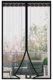 1 x RAW Customer Returns Fly screen magnet door, 90x230cm fly curtain magnet balcony door without drilling, insect protection curtain, mosquito net door, fly doors for living room patio door black - RRP €20.49