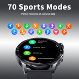 1 x RAW Customer Returns Smartwatch with telephone function, 1.32 inch smartwatch men with Bluetooth heart rate monitor sleep monitor, heart rate, calories, sports watch with voice assistant 360 360 HD touchscreen for iOS and Android - RRP €62.99