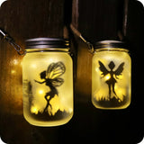 1 x RAW Customer Returns Mostof Butterfly Fairy in a Mason Jar, 2 Pack Hanging Solar Lantern Lights for Outdoors, IP44 Waterproof Garden Light for Outside Fairy Color Warm  - RRP €22.94