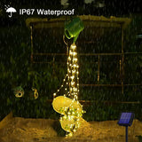 1 x RAW Customer Returns Joysing Solar Fairy Lights Outdoor 2M 200 LED Fairy Lights, 8 Modes Waterfall Fairy Lights Waterproof Fairy Lights for Watering Can Plants Patio Balcony Garden Decoration - Warm White - RRP €14.51