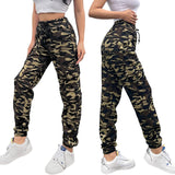 1 x RAW Customer Returns Nuofengkudu Camouflage Pants Women Harem Cargo Side Pockets Jogging Pants Elastic Waist Teenager Girls Joggpants Sweatpants Sports Pants Harem Pants Comfortable Sports Pants Green M - RRP €24.99