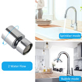 1 x RAW Customer Returns Hibbent faucet aerator, 360 degree rotating swivel head, water saving strainer jet regulator, faucet attachment, dual function mixing nozzle, suitable for bathroom, 22 mm internal thread FM22  - RRP €12.91