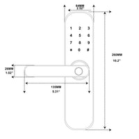 1 x RAW Customer Returns HAIFUAN M20 Bluetooth Digital Lock, Unlock with Card, Code, App Only Compatible with Alexa Left Door Only M20-L  - RRP €139.0