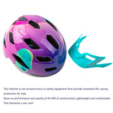 1 x RAW Customer Returns SIFVO bicycle helmet for children boys and girls 50-57cm, children s bicycle helmet with removable visor, children s helmet, multisport helmet, children, safe and comfortable, 5-14 years - RRP €39.99