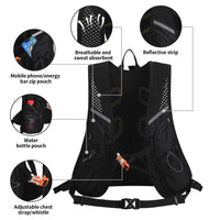 1 x RAW Customer Returns BBAIYULE Hydration backpack with hydration bladder 2L BPA free Running backpack ultralight bicycle backpack for skiing, running, hiking, cycling Backpack with hydration system Running, trail running women men - RRP €34.89