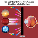 1 x RAW Customer Returns Red light glasses, infrared light protection glasses, red light protection glasses for sunna, tanning, - RRP €22.88