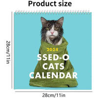 3 x Brand New 2024 Pissed-Off-Cats Calendar,Cute Funny Cat Wall Calendar for Hanging,Monthly Size,Decorative Funny Wall Art,Gift for Cat Lovers - RRP €35.34