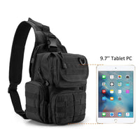 1 x RAW Customer Returns G4Free Tactical Chest Bag Military Shoulder Bag Chest Sling Pack Molle Army Crossbody Bag Military Shoulder Bag Single Strap Backpack for Travel Hiking Camping Trekking - RRP €33.23