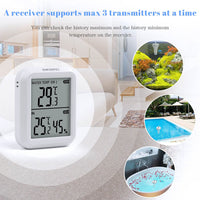 1 x RAW Customer Returns Inkbird Pool Thermometers with Wireless Transmitter Receiver Temperature and Humidity Monitor, Floating Thermometer for Indoor and Outdoor Pools, Aquarium, Spa and Jacuzzis - RRP €39.99