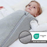 1 x RAW Customer Returns Mosebears Winter sleeping bag for children, 2.5 tog, Bamboo fiber cotton, super soft and warm. L 18-36 months , Green  - RRP €25.94