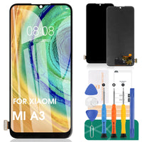 1 x RAW Customer Returns For Xiaomi MI A3 Screen Replacement for MI CC9e LCD Display For Xiaomi MI A3 Touch Screen Digitizer Assembly Repair Kits Black No Fingerprint Recognition  - RRP €30.6